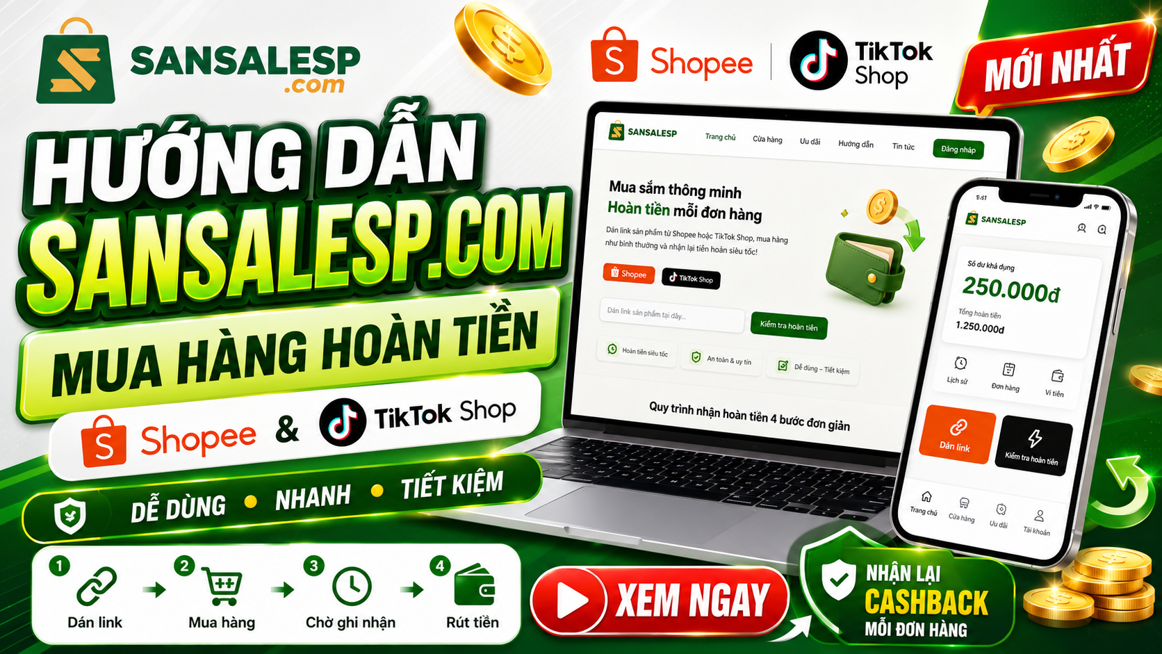 Ảnh xem trước video giới thiệu Hoàn Tiền Shopee - Tiktok Shop